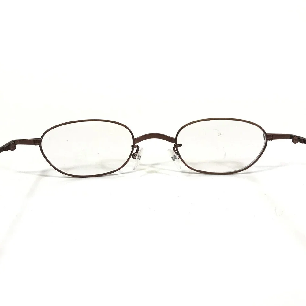 Vintage la Eyeworks Eyeglasses Frames ELOISE 445 Matte Brown Round 42-20-130
